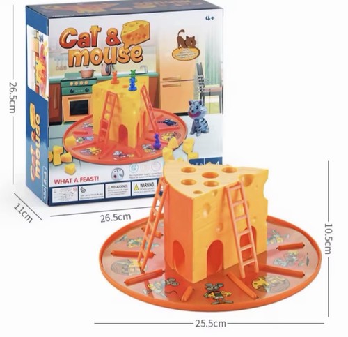 Cat and mouse cake cheese - cat,